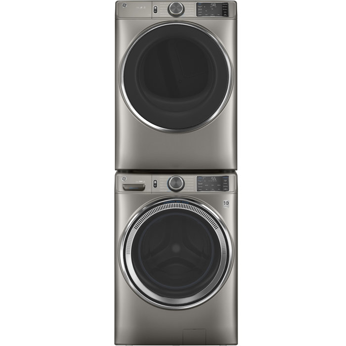 GE Appliances Energy Star Washer & Dryer Set with Stackable 4.8 Cubic